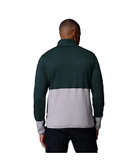 Columbia Men's Green/Gray Michigan State Spartans Hike Omni-Wick Half-Zip Pullover Sweatshirt