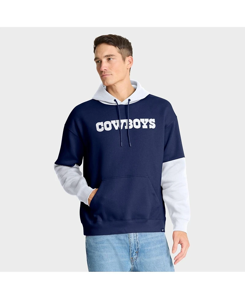 Fanatics Men's Navy Dallas Cowboys Helmet Retro Pullover Hoodie