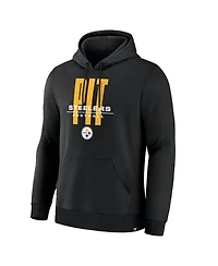 Fanatics Men's Black Pittsburgh Steelers Right Tackle Legacy Pullover Hoodie