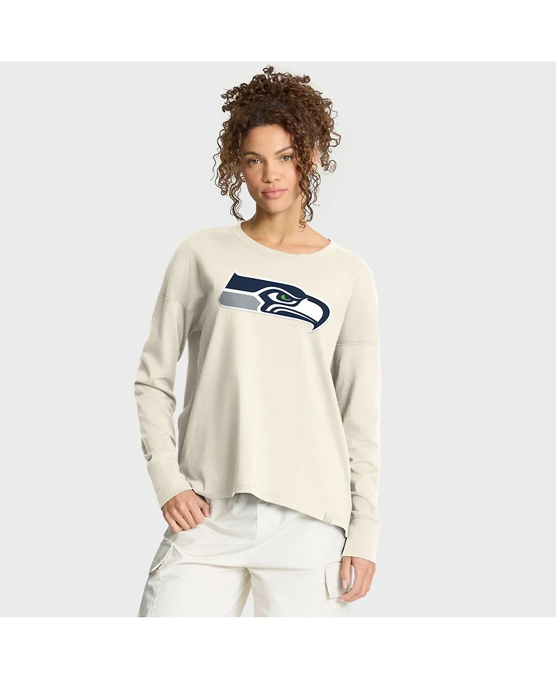 Fanatics Women's Cream Seattle Seahawks Dove Legacy Long Sleeve T-Shirt