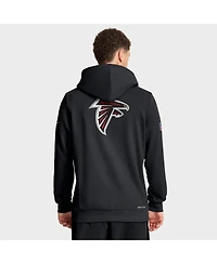 Nike Men's Black Atlanta Falcons Sideline Standard Issue Utility Player Dri-fit Full-Zip Hoodie
