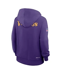 Nike Women's Purple Minnesota Vikings Sideline Standard Issue Initial Home Dri-fit Hoodie