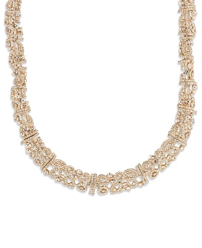 Givenchy Silk Glass Stone Gold-Tone Collar Necklace