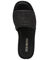 Steve Madden Women's Boardwalk Espadrille Slide Sandals