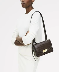 Radley London The Belsize Croc Small Flapover Shoulder Bag