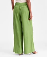 I.n.c. International Concepts Women's Linen Pull-On Wide-Leg Pants, Macy's Exclusive