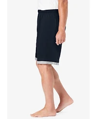 KingSize Big & Tall Hang-Down Lightweight Jersey Shorts