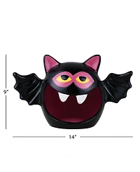 9" Motion Activated Ceramic Bat Candy Bowl