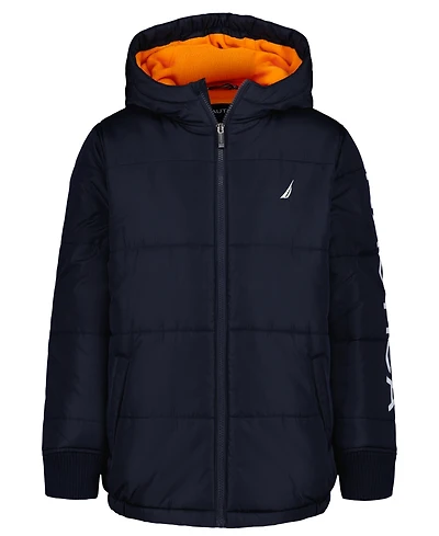 Nautica Boys 2T-6 Long Sleeves Puffer Jacket