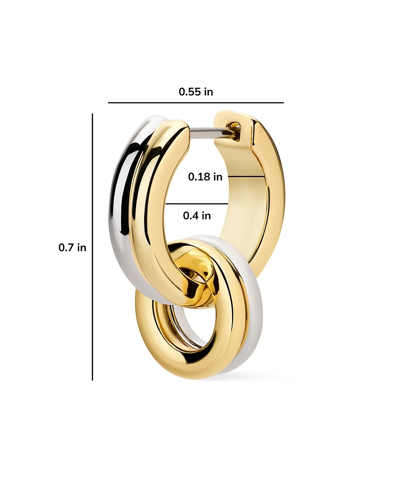 Ana Luisa Huggie Earrings - Asher Drop