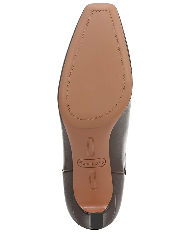 Franco Sarto Women's Tarrin Square Toe Zip Short Boots