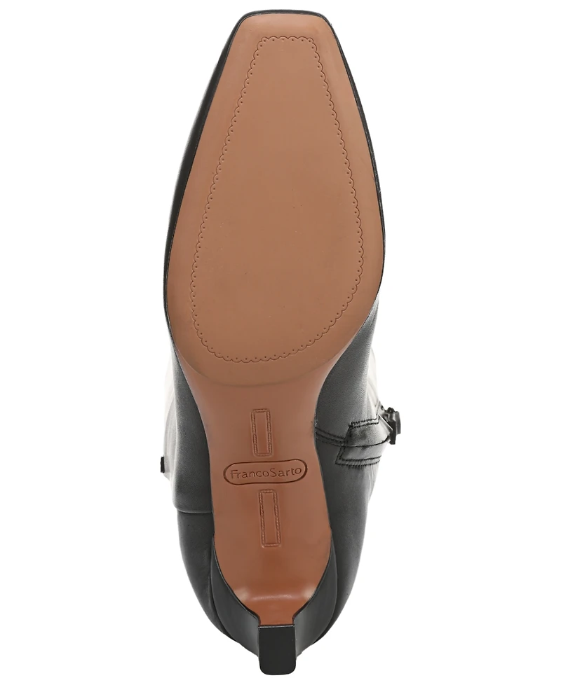 Franco Sarto Women's Timmy Wide Calf Square Toe Zip Tall Boots