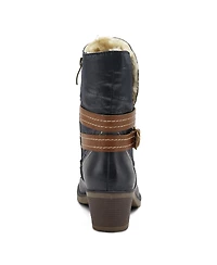 Spring Step Boisa Waterproof Mid Boot with Quilted Detail and Faux Fur Lining