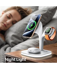 Trexonic 5 in 1 Fast Wireless Charging Station in White