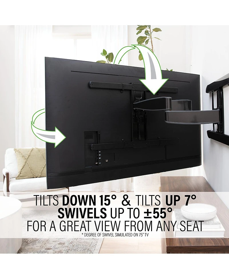 Sanus VXF830-B2 Advanced Xl Full-Motion Premium Tv Wall Mount for 65 - 100" TVs