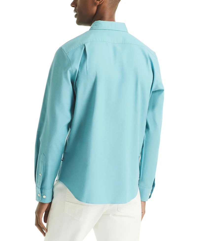 Nautica Men's Solid Long Sleeve Oxford Shirt