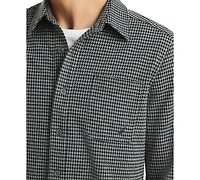 Nautica Men's Houndstooth Long Sleeve Shirt