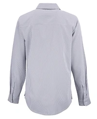 Cutter & Buck Women's Skyline Epic Confidence Recycled Pinstripe Long Sleeve Dress Shirt