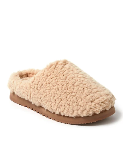 Dearfoams Women's Fiona Teddy Clog Slipper