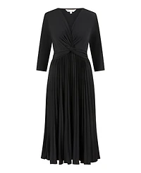 Yumi Women's Jersey Knot Waist Midi Dress