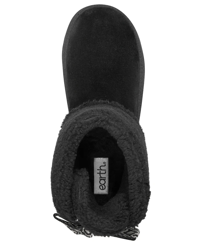 earth Women's Wing Round Toe Casual Ankle Booties