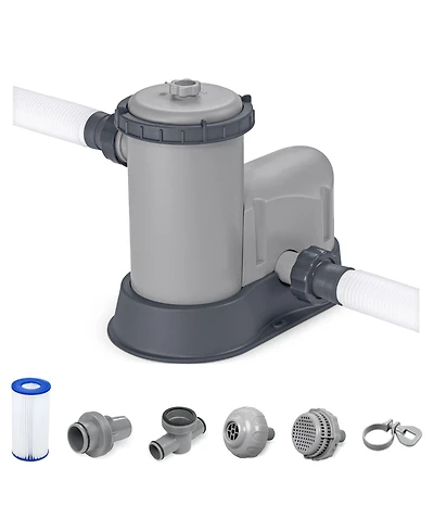 Bestway Flowclear 1,500 Gph 120V Above Ground Swimming Pool Water Filter Pump