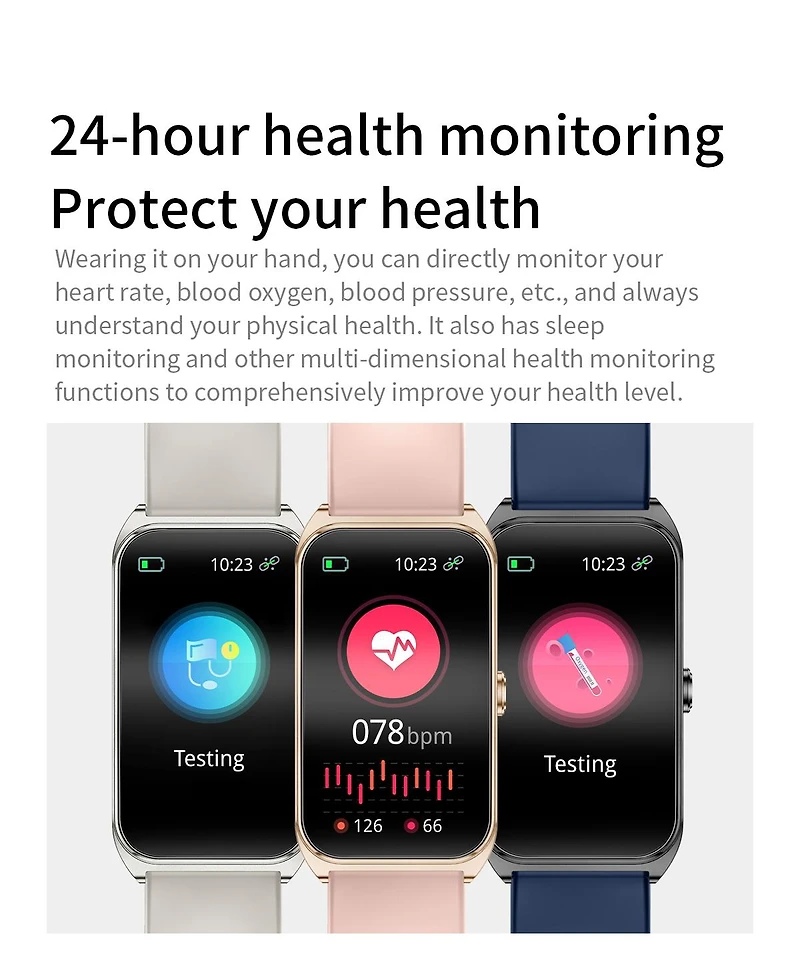 Ruxing Smart 1.47" Hd Smart Watch Multifunctional for Women Men With Health Monitoring, Bluetooth Calling,Intelligent Reminder IP68