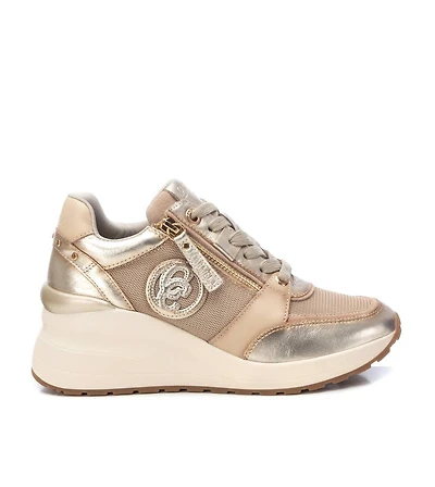 Carmela Leather Collection Women's Wedge Sneakers By Xti
