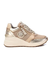 Carmela Leather Collection Women's Wedge Sneakers By Xti