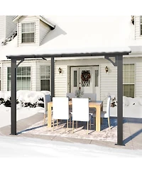 Aecojoy 8'x8' Wall Mounted Gazebos Pergola