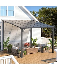 Aecojoy 10'x10' Wall Mounted Gazebos Pergola