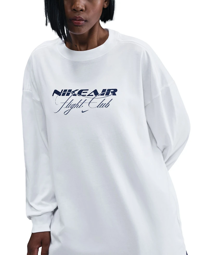Nike Women's Oversized Long-Sleeve T-Shirt