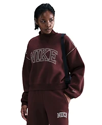 Nike Women's Phoenix Fleece Mock-Neck Sweatshirt