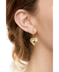Ottoman Hands Heart Hoop Earrings