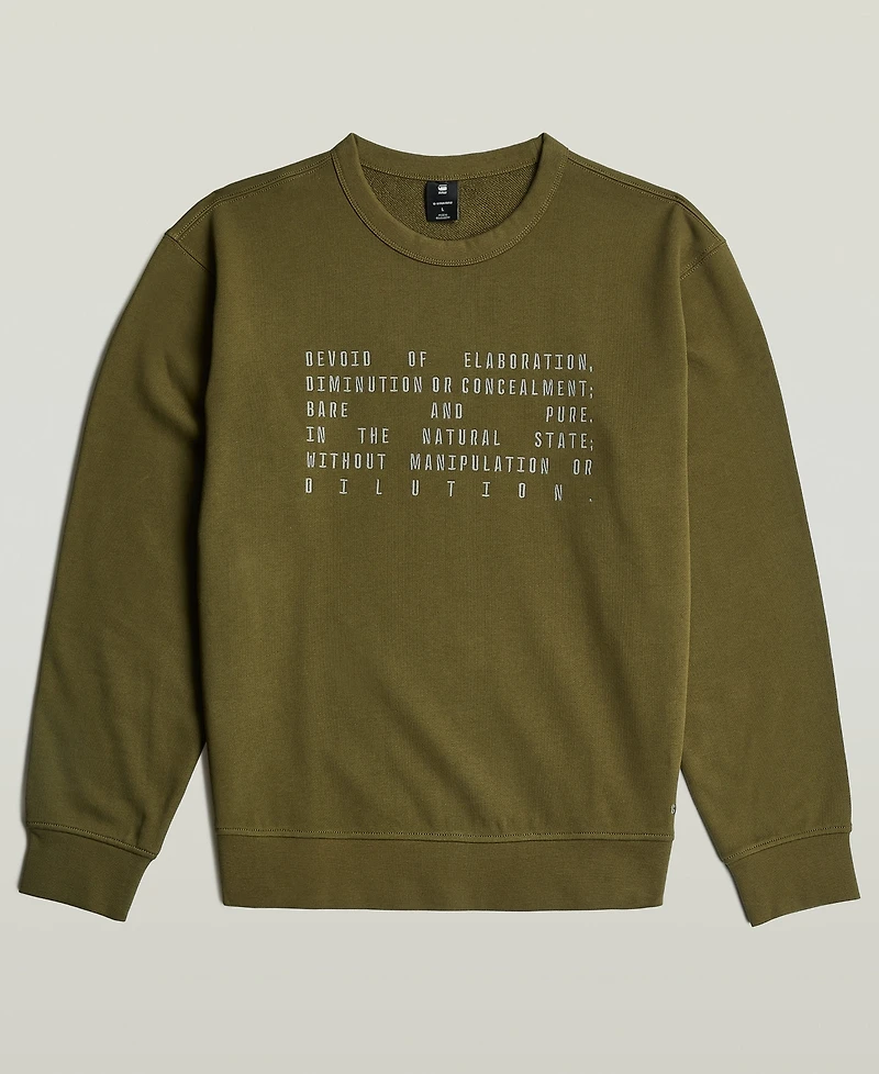 G-Star Raw Men's Graphic Printed Oversized T-Shirt