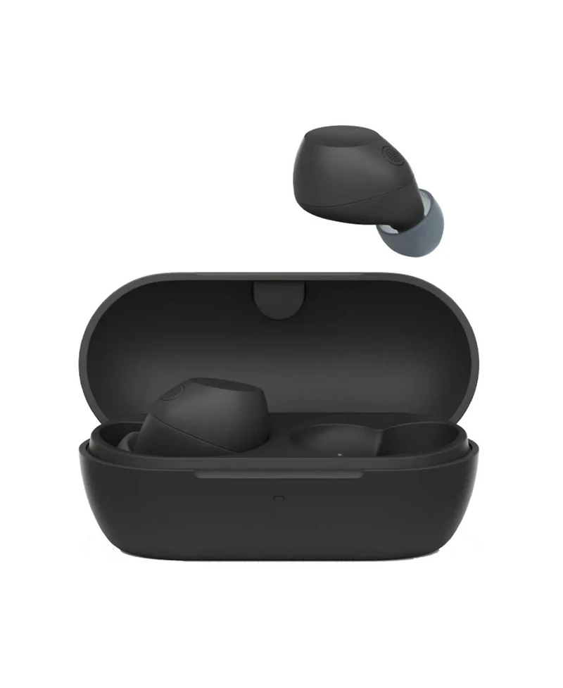 Sony Wireless Noise-Cancelling Earbuds (Black) Bundle with Ear Tips (2 Items)