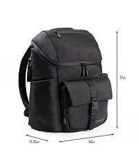 Itzy Ritzy Baby Belong Top Open Backpack Woven Chocolate