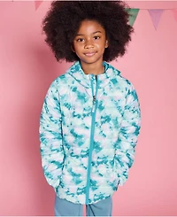 Lands' End Girls FeatherFree Insulated Hooded Packable Jacket
