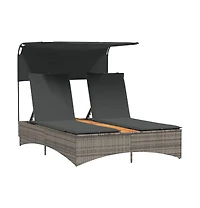 Patio Double Sun Lounger Gray