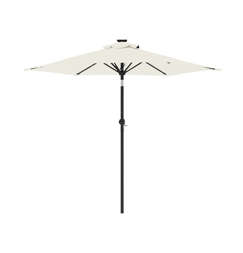 Garden Parasol White Fabric (100% polyester), steel Large