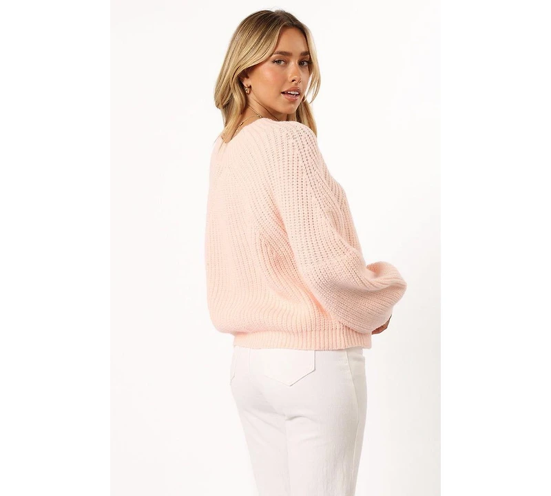 Petal and Pup Women's London Knit Sweater - Pink Xs/S