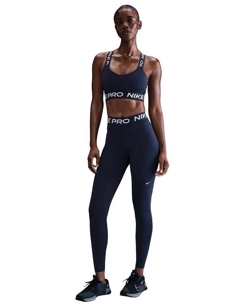 Nike Pro Women's Mid-Rise Mesh-Paneled Leggings