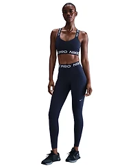 Nike Pro Women's Mid-Rise Mesh-Paneled Leggings