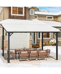 Aecojoy 12'x10' Wall Mounted Gazebos Pergola