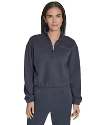 Calvin Klein Women's Performance Half-Zip Pull-On Sweatshirt