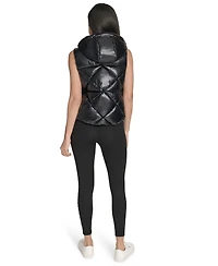 Calvin Klein Women's Performance Diamond Quilt Hooded Puffer Vest
