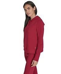 Calvin Klein Performance Women's Waffle-Knit Pullover Hoodie