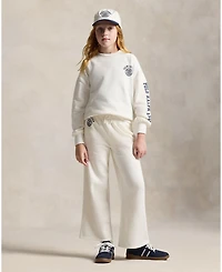 Polo Ralph Lauren Girls 7-16 Logo Crest Crewneck Sweatshirt