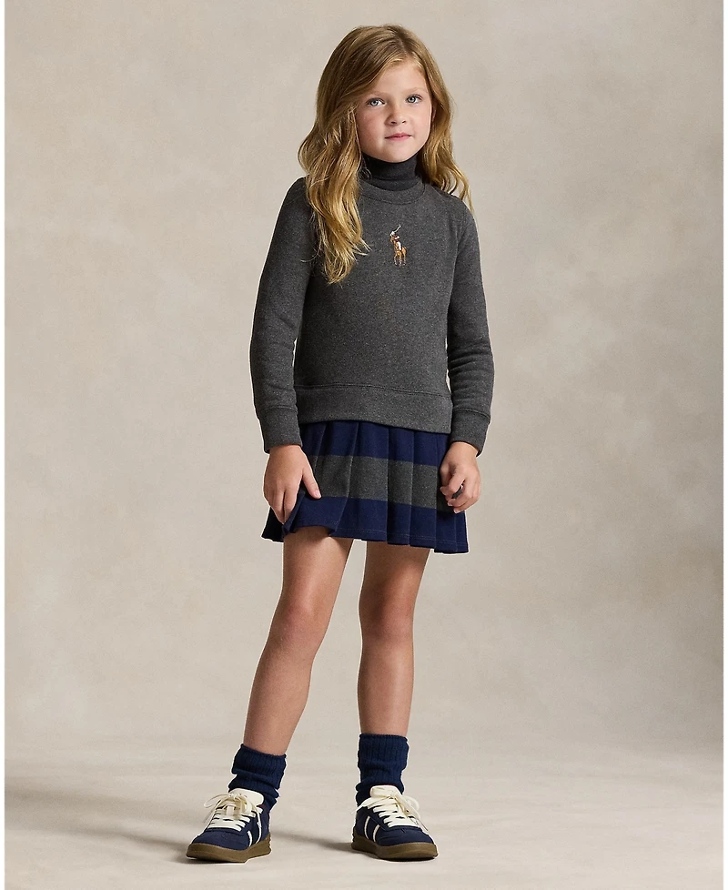 Polo Ralph Lauren Girls 2T-6X Big Pony Pull-on Sweatshirt Dress