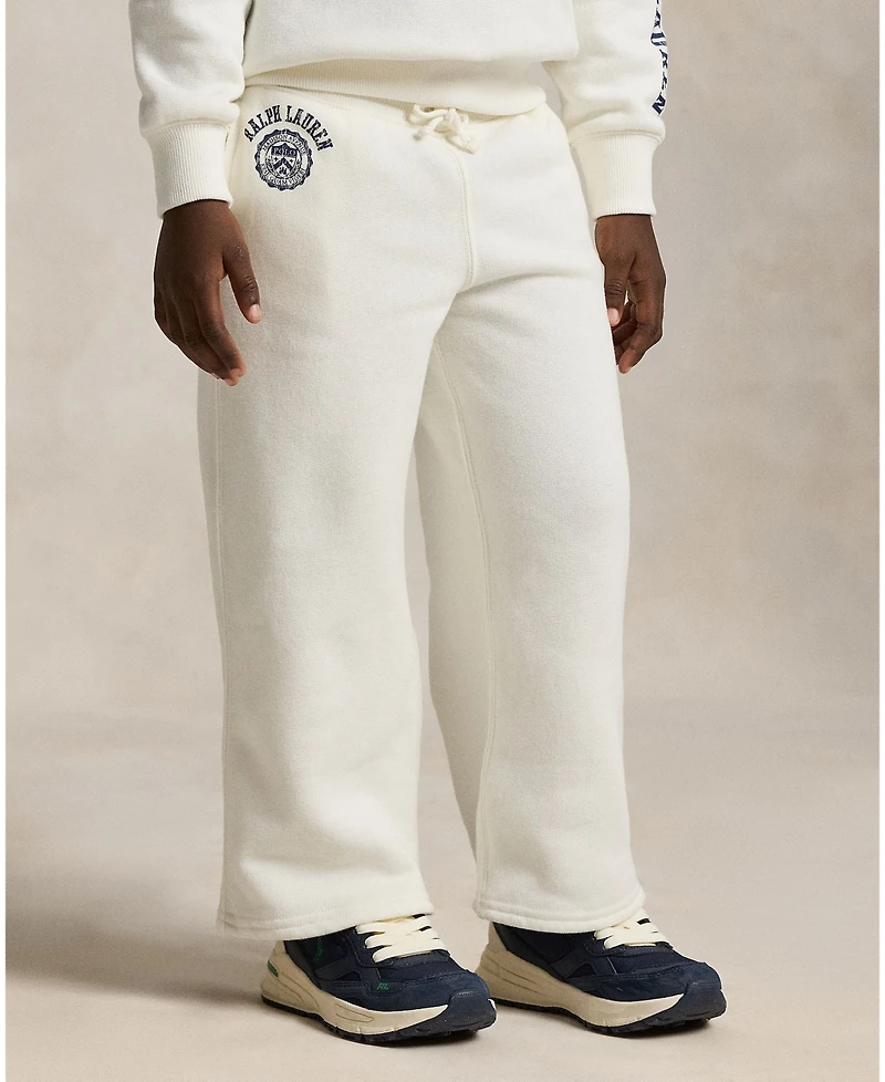 Polo Ralph Lauren Girls 2T-6X Logo Crest Wide-Leg Pants